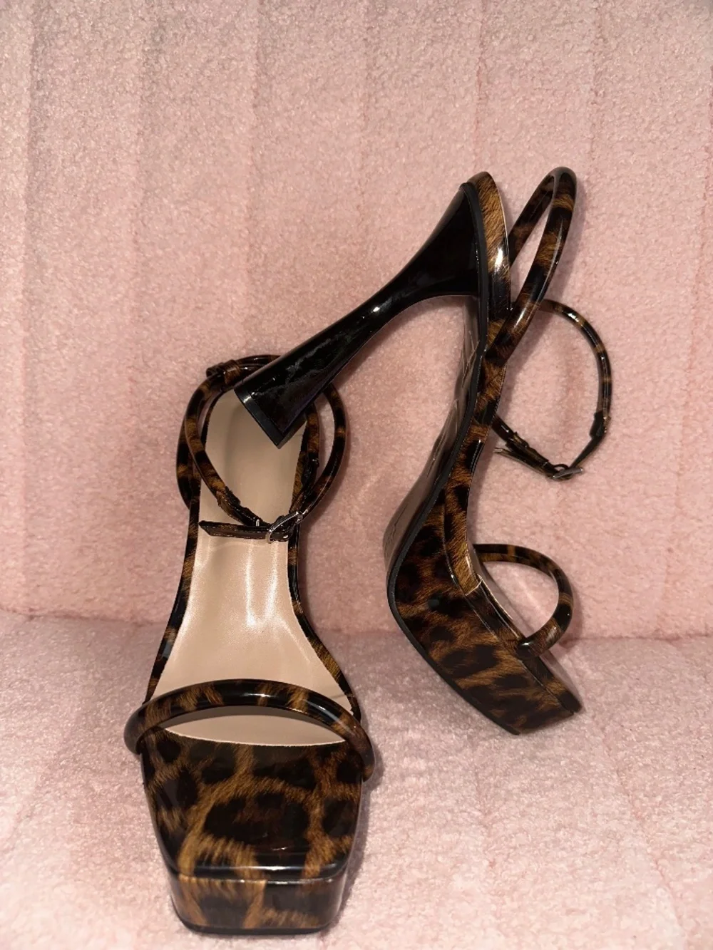Leopard Print Platform Heels